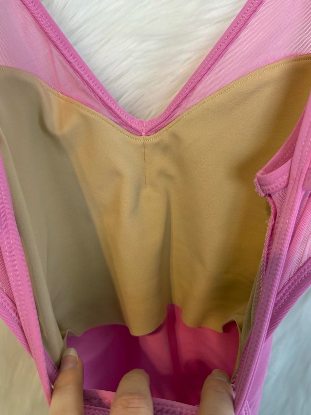 NWT Eleve Fabiola Leotard in Pink Lemonade Ballet Dance Strappy Pinch Front NEW - Picture 8 of 8